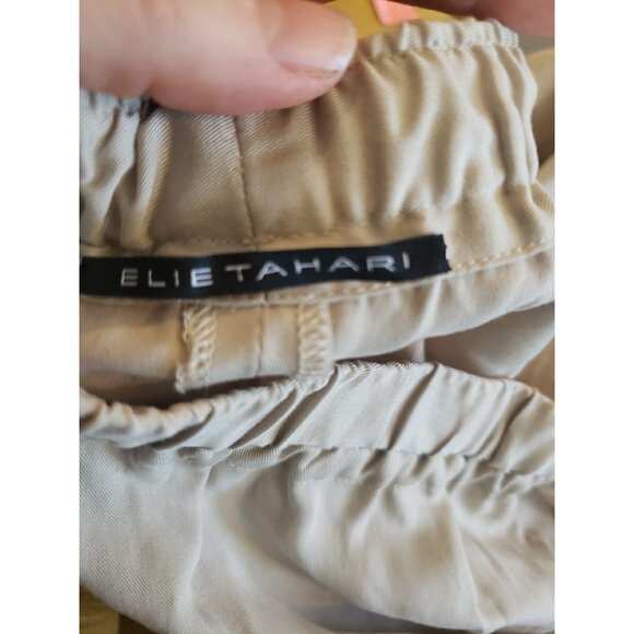 Elie Tahari Cargo Pants Tencel Adjustable Elastic Waist  Adjustable Length L - Picture 9 of 9